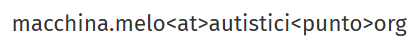 Il mio indirizzo di posta elettronica